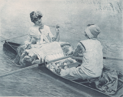 Afloat
from the painting by J. Van Beers